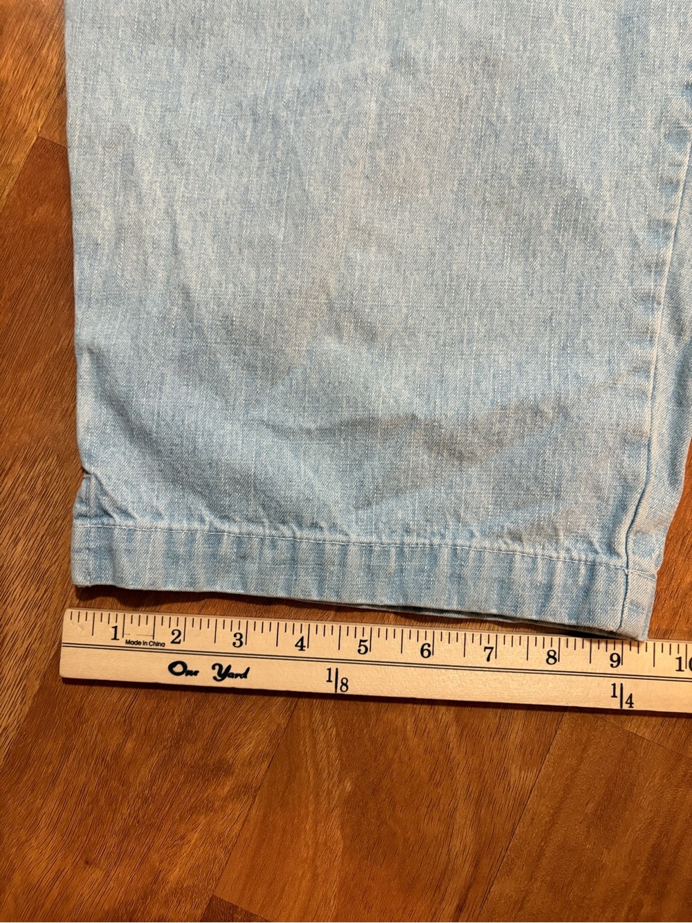 CJ Banks Vintage Light Wash Crop Denim Jeans Women’s 100% Cotton Size 20W - Picture 5 of 9